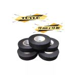 Tüylü Bez Bant Elektrik Kablo Bandı 19 mm x 15 Metre 5 Adet