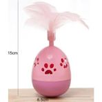 Tüylü Hacıyatmaz Kedi Oyuncağı - Pembe