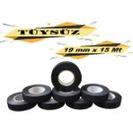 Tüysüz Bez Bant Elektrik Kablo Bandı 19 mm x 15 Metre 8 Adet