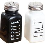 Tuzluk ve Biberlik Seti Cam Dağıtıcı Kavanoz Çiftlik Evi Tasarımı 2 Şişeli Set (Yurt Dışından) - Pepper Shakers - Renkli