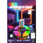 Tv Arkası Yatak Çocuk Odası Mutfak Salon Rgb Şerit Led Tak Çalıştır Uzaktan Kumandalı 2 Metre Modlu