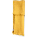 Tv Battaniyesi, Şal- Koltuk Örtüsü - Pike - Aquatolia Müslin % 100 Pamuk 190/100 Cm. - 90 x 190 cm - Sarı