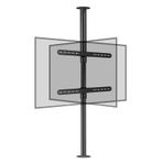 TV Dolabı Dönen Taban, 360 Derece Dönen Çerçeve Zemin Standı, 37-75 inç LED Ekran için, 600x400mm İçinde VESA (Kaldırma 1095-1350mm)