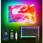 TV Led Arka Işık için LED Işıklar, 4,0 m RGBIC Led Şerit Işıklar, TV Arkasında TV için, MATICOD USB Led Işık Şeridi, 45-75 inç TV için Bluetooth Smart App Uzaktan Kumanda Müzik Senkronizasyonu, RGBIC 5050