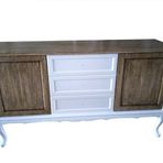 Tv Sehpa-Konsol 12527 St Model Mdf Uzeri Ceviz Kaplama Beyaz Ceviz Renk El Yapim