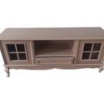 Tv Sehpa St 17453 Pencere Klasik Model Ahsap Kayin Aslan Ayak Ham Renk El Yapim