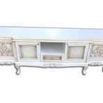 Tv Sehpasi St 13745 Buyuk Lux Model Kayin Aslan Ayak Oyma Golge Parlk Gri El Yapi