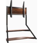 Tv Standı 75–100", Ayarlanabilir Yükseklik, Döndürülebilir, 85 kg - Kahverengi