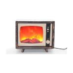 Tv Tasarımlı Ledli Şömine Lamba - Çok Renkli