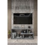Tv Ünitesi,kitaplık,televizyon Sehpası 130 cm ,portatif,minifix Kurulum - Antrasit