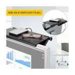 Tv Üstü Raf – Ayarlanabilir Tv Üstü Stand, Monitör Üstü Raf, Ekran Üstü Düzenleyici, Karbon Desen Kaymaz Organizer, Modem Kumanda Router Telefon Rafı