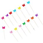 TveT 12 Adet 8 cm T39664 Figürlü Ahşap Kürdan