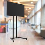 TV/Fuar Standı Sabit Ayaklı Metal TV Ünitesi 40” inç – 75” inç