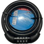 Tvr Bisiklet Şifreli Kilit 12 mm 100 cm Siyah ( Ayarlanabilir Şifre )