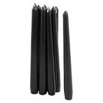 Tvshopmarket 12'li Paket Siyah Şamdan Mum