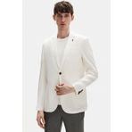 Tween Slim Fit Beyaz %100 Keten Kumaş Ceket