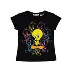 Tweety Kız Çocuk Tişört 2-5 Yaş Siyah - 2 - 3 Yaş