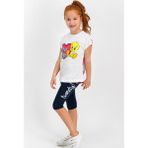 Tweety Lisanslı Krem Kız Çocuk Tayt Takım - Krem Rengi - 3 - 4 Yaş