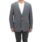 Twenhil Fistan Store Erkek Desenli Klasik Kesim Normal Kalıp Çift Düğme Blazer Ceket - 56 - Füme