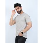 twentyfive25 Erkek Relaxed Fit Bisiklet Yaka Basic Tişört - Bej