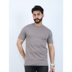 twentyfive25 Erkek Relaxed Fit Bisiklet Yaka Basic Tişört - Koyu Bej
