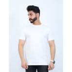 twentyfive25 Erkek Relaxed Fit Bisiklet Yaka Basic Tişört - XL - Beyaz