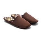 Twigy AA0556 Ekose Erkek Ev Terliği Kahverengi 41/46 AA0556 Kahverengi