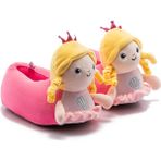 Twigy Candy Pembe Çocuk Panduf Tekstil Materyal Erkek Çocuk İçin Eğlenceli Desen