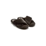 Twigy Çapraz Peluş Kadın Ev Terliği Siyah 36/41