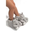 Twigy Elfi Kadın Hayvanlı Panduf Gri 36/41