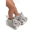 TWİGY elfigri Elfi Kadın Hayvanlı Panduf Gri 36/41