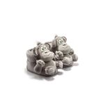 Twigy Monkey Unisex Hayvanlı Panduf Gri 36/43