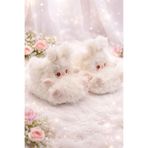 Twigy Sevgililer Günü Hediye Kadın Şık Peluş Panduf