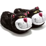 Twigy Silvester Unisex Hayvanlı Panduf Siyah 36/43