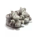 Twıgy Tw Monkey Unısex Gri Hayvanlı Panduf 36/43