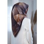 Twill İpek Eşarp SOĞAN KABUĞU-1 / BEJ-4 90x90