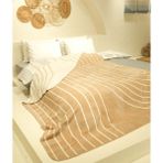 Twin Battaniye Soft Pamuklu Çift Kişilik Battaniye Kahve Krem 200 x 220 5028A - 200 x 220 cm - Krem - Kahverengi