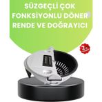 Twin Store Ergonomik Sebze Rendeleyici Süzgeç Hazneli Dilimleyici - Seçenek