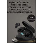 Twin Store Nabız Ölçer Hediye Bileklikli Akıllı Saat Dijital Göstergeli Bluetooth Kulaklık Çok - Seçenek