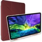 Twin Store Newface Apple iPad 2022 10.9 (10.nesil) Kılıf Kalemlikli Mars Tablet Kılıfı - Mürdüm