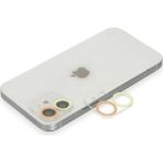 Twin Store Newface Apple iPhone 12 Renkli Kamera Lens Koruma Cam - Sarı-Turuncu