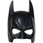Twin Store Siyah Renk Çocuk Boy Arkadan Lastikli Batman Maskesi Yarasa Adam