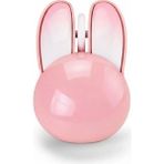 Twin Store Tavşan Figürlü Kablosuz Mouse Pil Dahil Etiket Hediyeli Pembe
