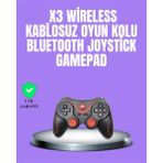 Twin Store X3 Game Stick Bluetooth Bağlantılı Android Uyumlu Oyun Kolu Kablosuz Gamepad Yüksek Hız - Siyah