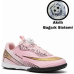 Twingo Airlaliga Erkek Çocuk Akıllı Bağcık Özellikli Halısaha Ayakkabısı L-620-HS - Pembe - Siyah