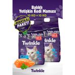 Twinkle Yetişkin Kediler İçin Balıklı Tam Ve Dengeli Kedi Maması 10 Kg X 10 Kg Avantaj Paket 20 Kg