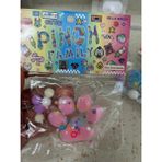Twins Stars Kedi Patisi Squishy Oyuncağı Sukuşi (Şeffaf Seri)(7,5x6,5cm) - Pembe