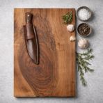 Twins Wood Craft Ceviz Ağacı Kesme Tahtası (Büyük Boy) - (40x25x2,5cm) - 1 Adet