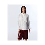 Twist Cepli Basic Ekru Kadın Gömlek Tw6250025081