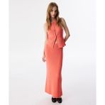 Twist Dokulu Triko Etek TS1250004093033 - Pembe